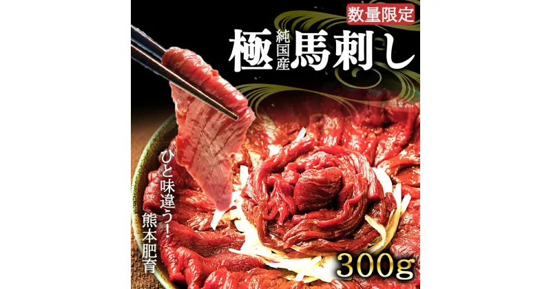 【ふるさと納税】 熊本 赤身 馬刺し 約300g タレ 付き 国産 ブロック 冷凍 馬 肉 天草 苓北 熊本 九州 産地直送 楽天ふるさと 送料無料