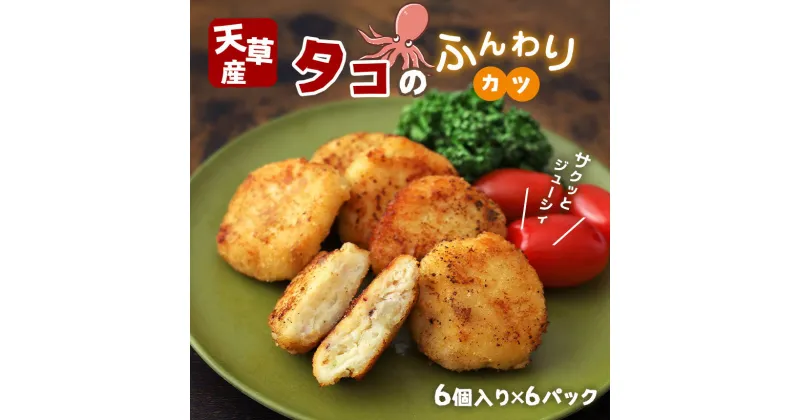 【ふるさと納税】タコ の ふんわり カツ 魚 フライ 冷凍 お弁当 天草 苓北 熊本 送料無料