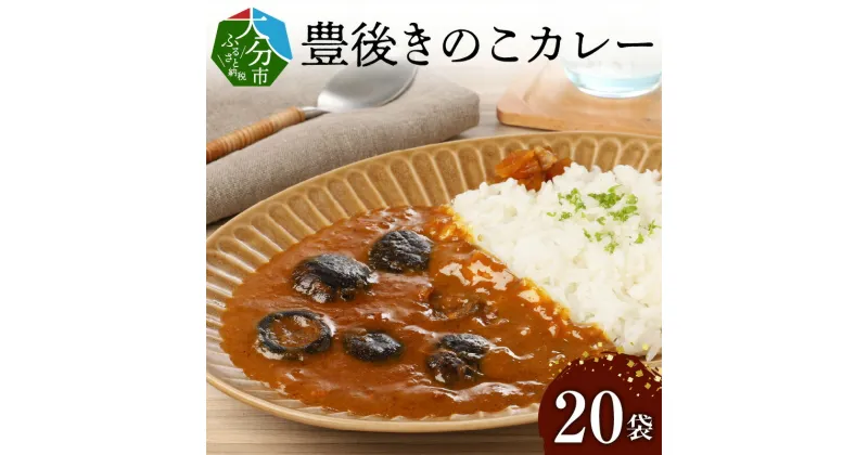 【ふるさと納税】（C）豊後きのこカレー カレー レトルト 豊後きのこ 大容量 大分産 国産 乾しいたけ 丸ごと オリジナル どんこ 野菜カレー 保存食 非常食 お土産 お取り寄せ お取り寄せグルメ 送料無料 F07026