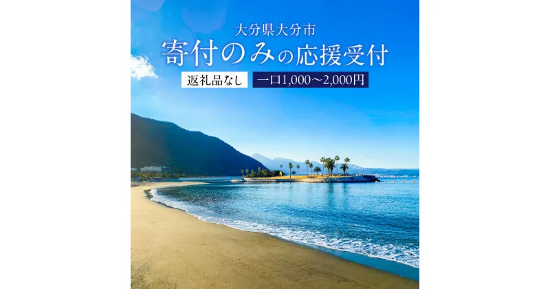 【ふるさと納税】大分県大分市 返礼品なし（寄附のみの受付となります） 一口1,000円～