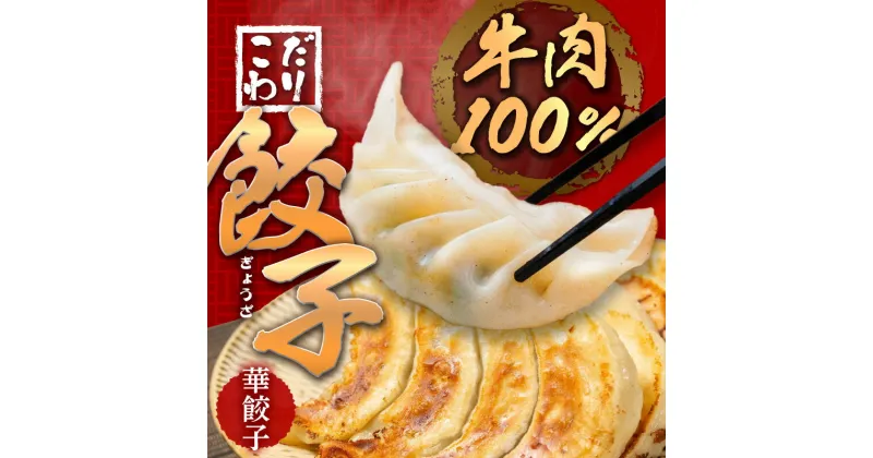 【ふるさと納税】牛肉100％の餃子 華永の華餃子 10個入り2パック 牛肉 ギョーザ 餃子 冷凍餃子 ギョウザ ぎょうざ セット 手包み ご飯 おかず おつまみ ジューシー 肉汁 栄養満点 中華 惣菜 簡単 美味しい 水餃子 焼餃子 A07003