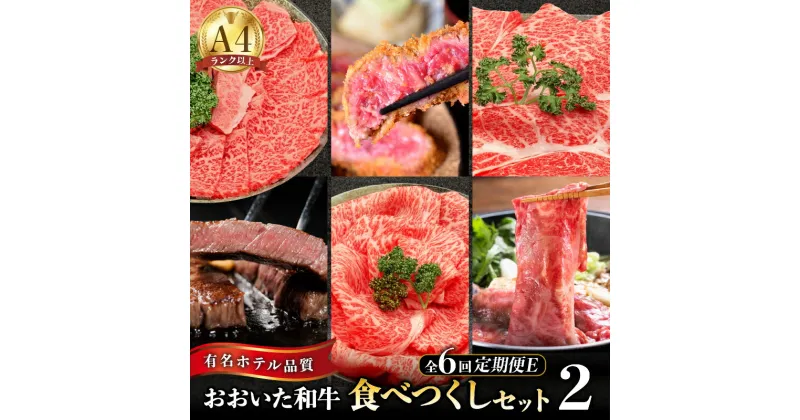 【ふるさと納税】定期便 E 全6回 国産 おおいた和牛 食べつくし セット 約 4750g 肩ロース すき焼き ロース もも カルビ サーロイン ステーキ ヒレ ホテルクオリティ 百年の恵み 和牛 牛肉 お肉 肉 冷凍 ミカド肉店 大分県 別府市 お取り寄せ お取り寄せグルメ 送料無料