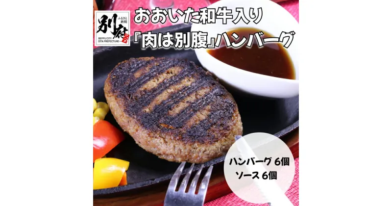 【ふるさと納税】 おおいた和牛 入り 肉は別腹 ハンバーグ 肉 牛肉 ソース付き 惣菜 内閣総理大臣賞 厳選 贅沢 ご褒美 オリジナル 黄金比率 手ごね 急速冷凍 真空パック おかず 晩ご飯 お取り寄せ グルメ 詰め合わせ 大分県 別府市 送料無料