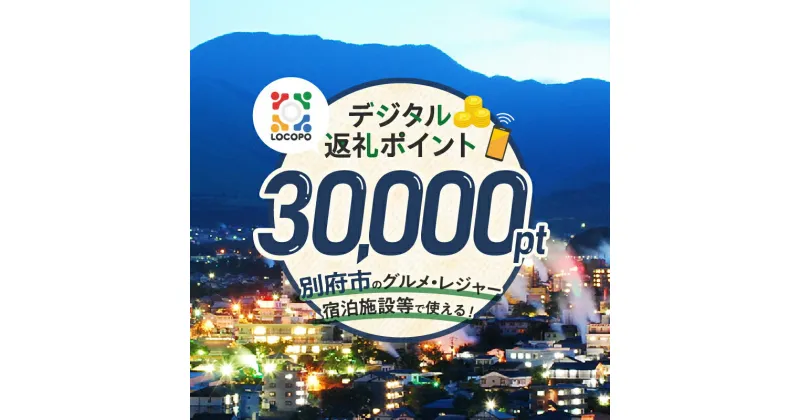 【ふるさと納税】LOCOPO デジタル 返礼ポイント 30,000ポイント レジャー アウトドア 体験 旅行 トラベル 宿泊施設 ホテル 観光 グルメ 飲食店 ディナー ランチ 焼肉 カフェ ゴルフ 温泉 おすすめ 大分県 別府市 送料無料