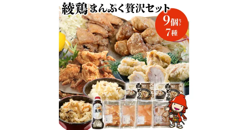 【ふるさと納税】中津からあげ 綾鶏 まんぷく贅沢セット 唐揚げ・とり天・とり飯の素 家庭調理 中津からあげ 唐揚げ からあげ から揚げ 弁当 おかず お惣菜 おつまみ 大分県 中津市／熨斗対応可 お歳暮 お中元 など