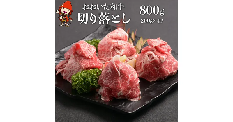 【ふるさと納税】おおいた和牛 切り落とし 合計800g （200g×4パック） 豊後牛 小分け バラ 焼肉 すき焼き 肉質 4等級以上 お肉 肉 和牛 国産 九州産 大分県産 冷凍 送料無料