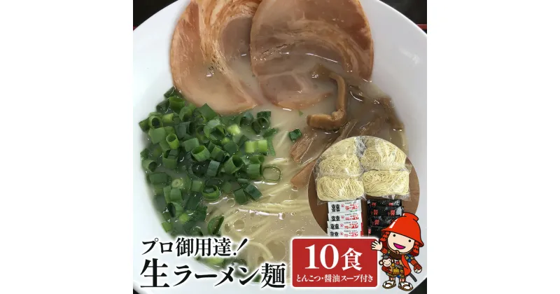 【ふるさと納税】本格生ラーメン2種 10食 満腹セット とんこつラーメン 醤油ラーメン スープ付き しょうゆラーメン 期間限定 大分県産 九州産 中津市 国産 送料無料