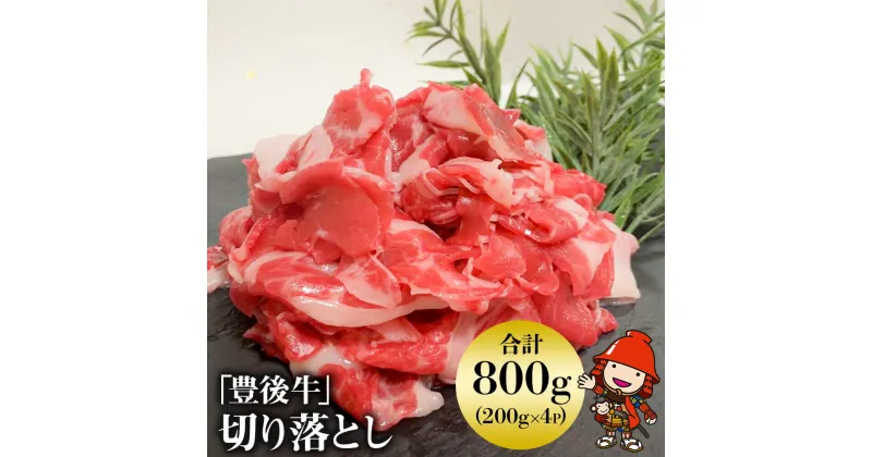 【ふるさと納税】豊後牛 切り落とし 200g×4 (合計800g) 数量限定 切り落し 牛肉 ブランド牛 ミートクレスト 中津市 大分県産 九州産 国産 冷凍 送料無料