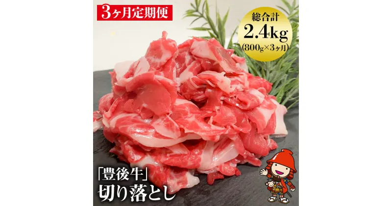 【ふるさと納税】【3ヶ月定期便】豊後牛 切り落とし 200g×4（毎月1回）和牛 肉 お肉 にく 牛肉 すき焼 すきやき 焼き肉 大分県産 九州産 中津市 国産 送料無料