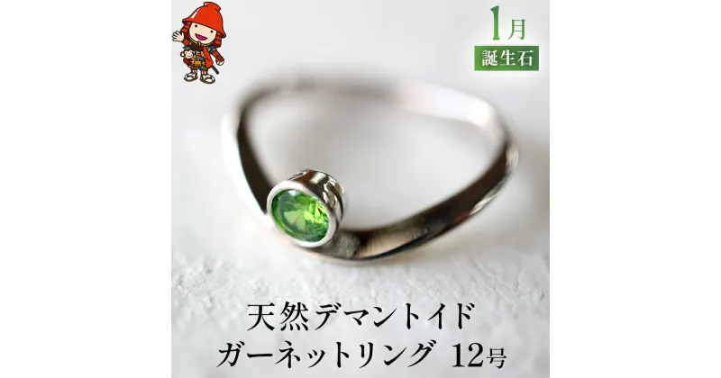 【ふるさと納税】天然デマントイドガーネット 指輪 リング 12号 レディース PT900 プラチナ アクセサリー 婚約指輪 プロポーズ 結婚指輪 誕生日 婚約 結婚 母の日 プレゼント 祝 記念日 女性 贈り物 大分県産 九州産 中津市 国産 送料無料