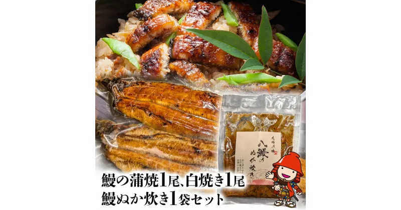 【ふるさと納税】うなぎ 鰻 蒲焼 1尾 白焼き 1尾 鰻ぬか炊き 1袋セット 竹乃屋 ウナギ 肉厚 直火焼き 備長炭 秘伝のタレ 大分県産 九州産 中津市 国産 送料無料／熨斗対応可 お歳暮 お中元 など