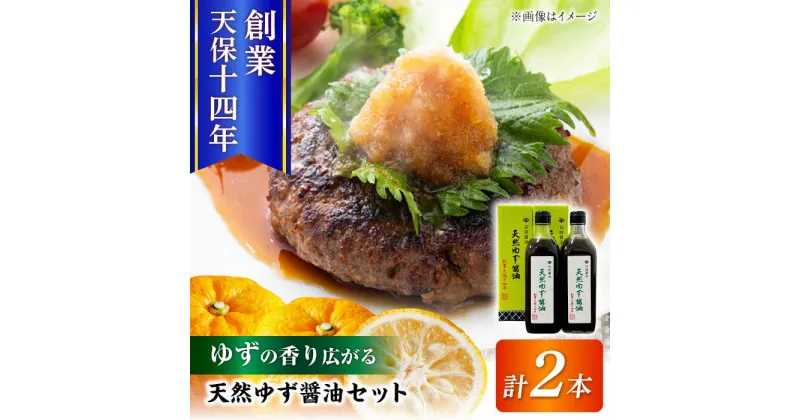 【ふるさと納税】最高級 味噌醤油醸造元「日田醤油」 天然ゆず醤油 500ml×2本 日田市 / 有限会社日田醤油[ARAJ018]