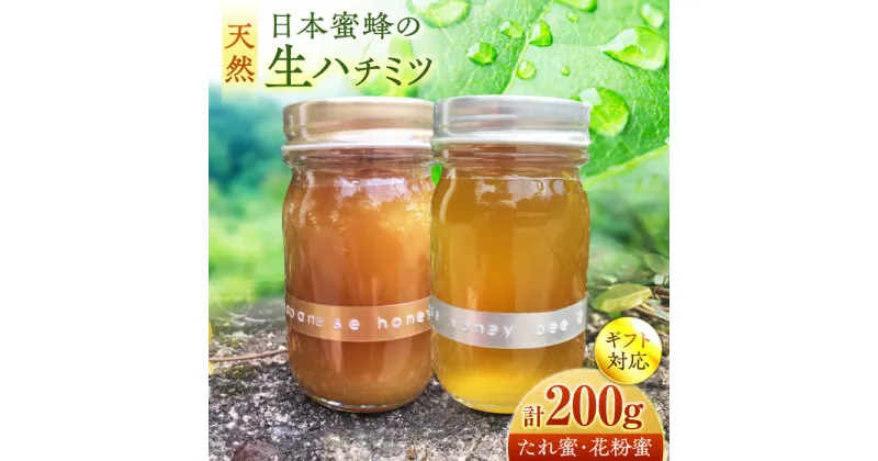 【ふるさと納税】超希少【天然】日本蜜蜂の生はちみつ たれ蜜・花粉蜜 計200g ハニーディッパー付き　【食べチョクアワード2023 3位入賞】　 日田市/総合環境計画研究所 the honey shop[ARBN001]