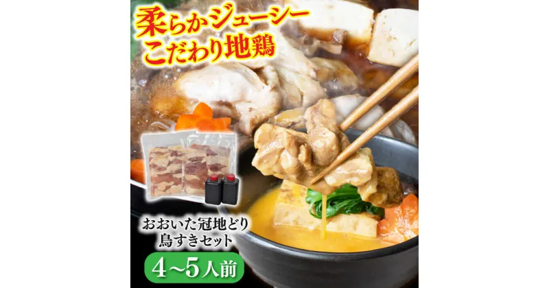 【ふるさと納税】おおいた冠地どり鳥すきセット（4〜5人前） 日田市 / 株式会社OTOGINO[AREF112]