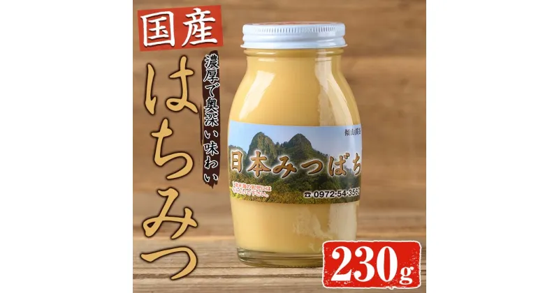 【ふるさと納税】国産 はちみつ (230g) ハチミツ 蜂蜜 ロイヤルゼリー 調味料 スイーツ 多賀さん採蜜 大分県 佐伯市【AY65】【(公財)さいき農林公社】