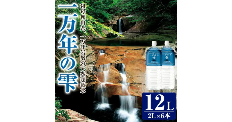 【ふるさと納税】ミネラルウォーター 一万年の雫 軟水 (計12L・2L×6本) 国産 お水 ミネラル 天然 料理 健康 維持 常温 常温保存　大分県 佐伯市 防災【BM77】【 (株)ウェルトップ】