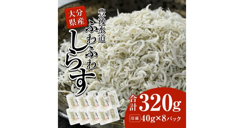 【ふるさと納税】 豊後水道産　ふわふわしらす (合計320g・40g×8袋) 冷凍 白洲 しらす 詰め合わせ 丼ぶり 魚 さかな ご飯 ごはん 炒飯 チャーハン パスタ スパゲティ サラダ 国産 大分県 パック 【CT02】【 (有)高橋商店】