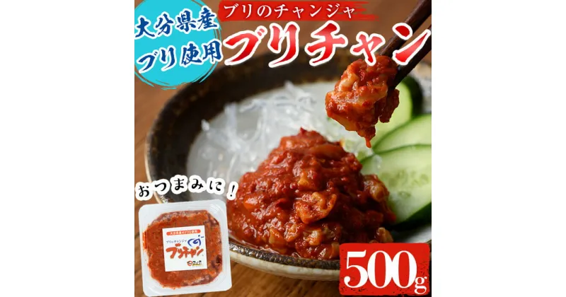 【ふるさと納税】ブリチャン (500g) 鰤 ブリ チャンジャ 韓国料理 コチュジャン おつまみ 加工食品 大分県産 大分県 佐伯市【EW001】【(株)Up】