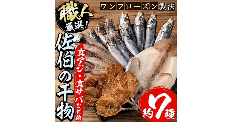 【ふるさと納税】職人厳選干物セット (約7種) 干物 あじ 鯵 さば 鯖 丸干し みりん干し 開き 魚 海鮮 冷凍 詰め合わせ セット 大分県 佐伯市 【CL62】【(有)ヤマク海産】