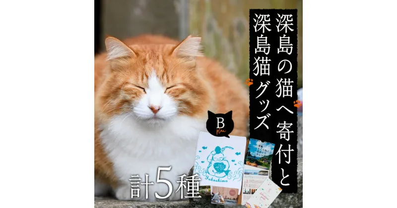 【ふるさと納税】深島の猫へ寄付と深島猫グッズ (Bプラン・計5種) 猫 ネコ ねこ 寄附 カレンダー タオル 大分県 佐伯市【EK10】【でぃーぷまりん】