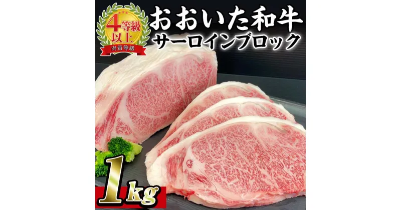 【ふるさと納税】おおいた 和牛 サーロイン ブロック (1kg) 国産 豊後牛 ステーキ BBQ バーベキュー 惣菜 やきにく おかず 百年の恵み 大分県 佐伯市【BD190】【西日本畜産 (株)】