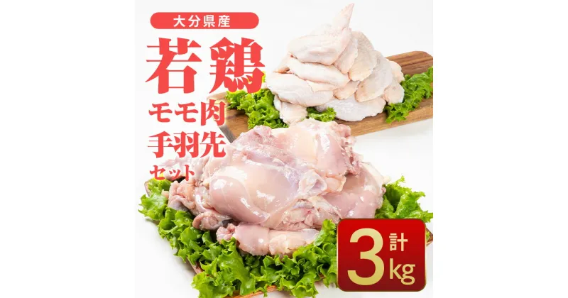 【ふるさと納税】大分県産 若鶏 モモ肉 手羽先 セット (合計3kg・2種) 国産 手羽先 もも 惣菜 おかず 唐揚げ 煮物 セット 詰め合わせ 冷凍 大分県 佐伯市【CQ10】【 (株)Aコープ九州鶴見店】