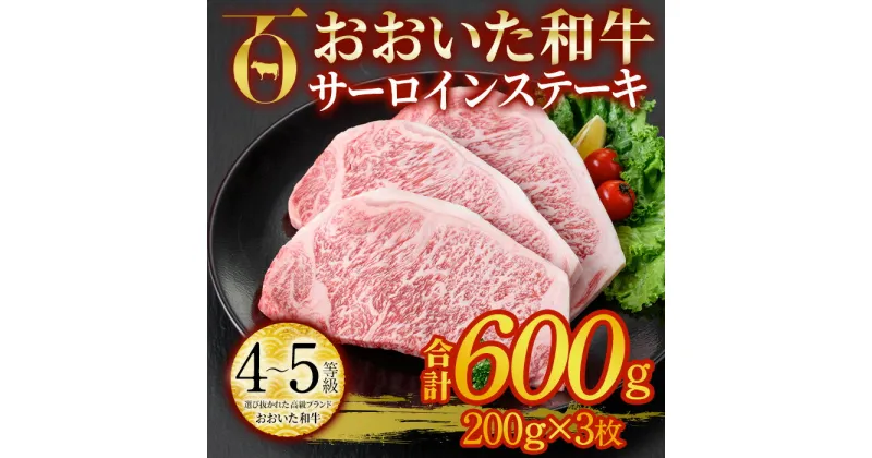 【ふるさと納税】おおいた和牛 サーロインステーキ ソース付き (計600g・200g×3枚) サーロイン ステーキ 国産 4等級 冷凍 和牛 牛肉 大分県 佐伯市【DP78】【 (株)まるひで】