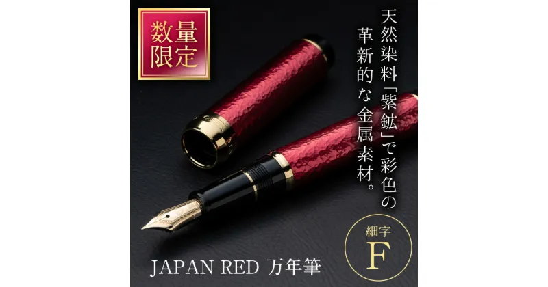 【ふるさと納税】JAPAN RED 万年筆 (細字・F) 文房具 文具 ペン 筆記用具 贈り物 大分県 佐伯市【EQ060】【Oita Made (株)】