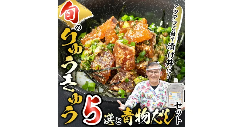 【ふるさと納税】大将の今日のおすすめ！「旬の鮮魚りゅうきゅう5選と青物だし1個セット」詰め合わせ 魚 海鮮 簡単 りゅうきゅう 漬け丼 お茶漬け だし茶漬け 醤油 調味料 加工品 大分県 佐伯市 【GA003】【ポートラインサービス (有)】