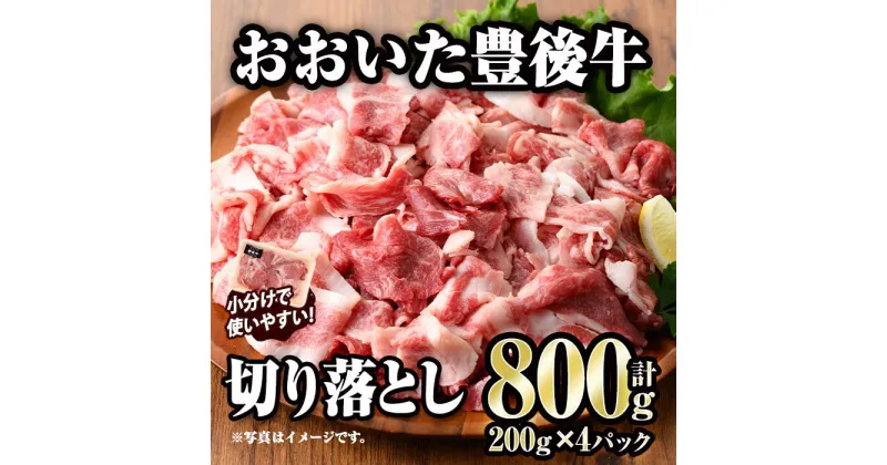 【ふるさと納税】おおいた豊後牛 切り落とし (計800g・200g×4P) 国産 牛肉 肉 和牛 ブランド牛 小分け 大分県産 大分県 佐伯市 【FW011】【 (株)ミートクレスト】