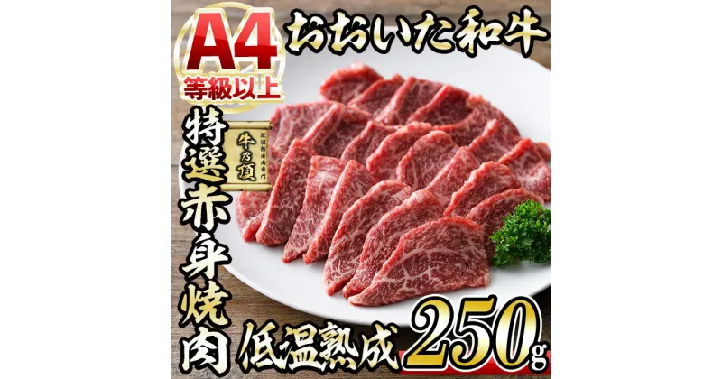 【ふるさと納税】おおいた和牛 特選 赤身 焼肉 (250g) 国産 牛肉 肉 霜降り 低温熟成 ミスジ サンカク A4 和牛 ブランド牛 BBQ 冷凍 大分県 佐伯市【DH239】【(株)ネクサ】