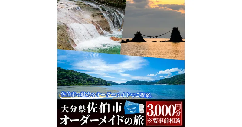 【ふるさと納税】【大分県佐伯市】オリジナルオーダーメイドの旅(3000円分)【GV01】【(有)サンライズトラベル】