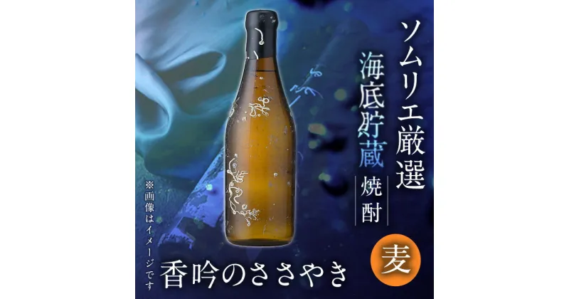 【ふるさと納税】海底貯蔵 麦焼酎 香吟のささやき(720ml・1本)大分県産 国産 焼酎 麦 酒 25度 糖質ゼロ 海底酒 熟成 大分県 佐伯市【FP025】【フルタ酒店】