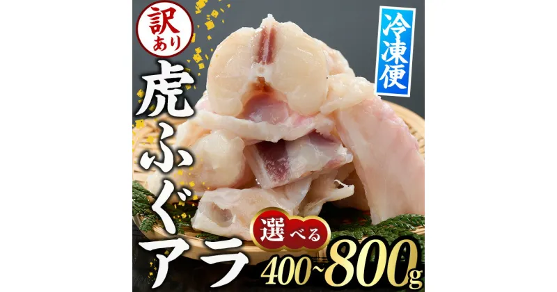 【ふるさと納税】＜内容量が選べる＞訳あり・虎ふぐアラ(約400g・計約800g)ふぐ フグ トラフグ とらふぐ あら アラ 鍋 唐揚げ【GP011・GP012】【高瀬水産】