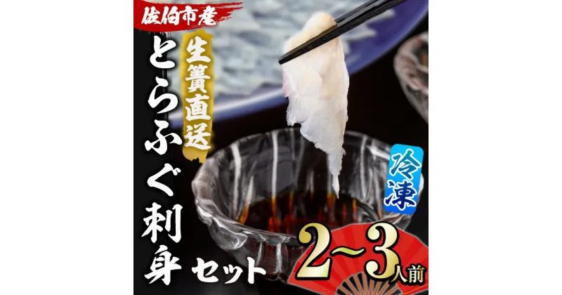 【ふるさと納税】＜瞬間凍結＞生簀直送 とらふぐ 刺身 セット (2-3人前) 魚 鮮魚 ふぐ 河豚 刺し身 刺身 さしみ ポン酢 もみじおろし 冷凍 佐伯 養殖 大分県 佐伯市【EA29】【(株)トーワ】