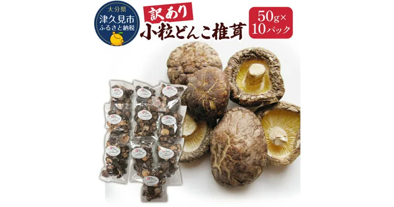 【ふるさと納税】乾燥椎茸 国産 訳あり 小粒どんこ 50g×10パック 乾しいたけ 干し椎茸 原木椎茸 しいたけ 干しシイタケ 干ししいたけ 原木 大分県産 九州野菜 産地直送 九州産 津久見市 送料無料