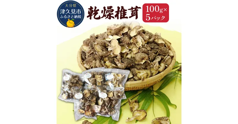 【ふるさと納税】乾燥椎茸 訳あり 椎茸100g×5パック 乾しいたけ 干し椎茸 干ししいたけ 乾燥しいたけ 干しシイタケ 原木 大分県産 九州産 津久見市 国産 送料無料