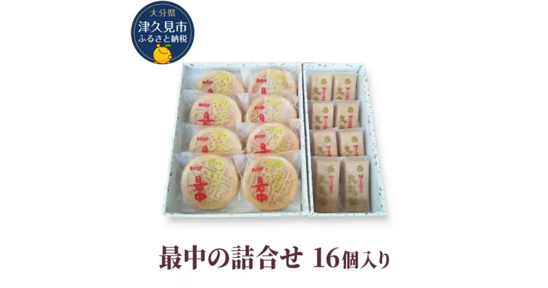 【ふるさと納税】最中の詰合せ 16個入り(神徳の最中8個・大友公 8個) あんこ 最中 もなか 粒餡 粒あん こし餡 和菓子 茶菓子 栗餡 栗 詰め合わせ ギフト 大分県産 九州産 津久見市 国産 送料無料/熨斗対応