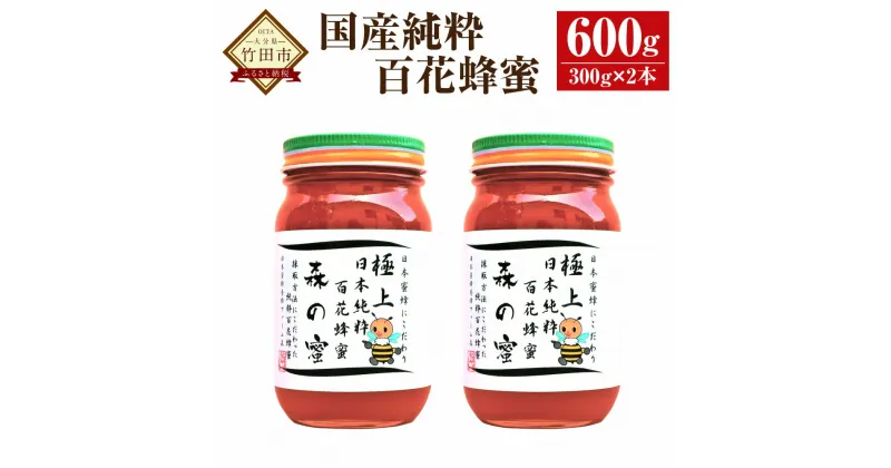 【ふるさと納税】【国産はちみつ】日本純粋百花蜂蜜「森の蜜」 300g×2本 計600g 化粧箱入り はちみつ ハチミツ ハニー 国産蜂蜜 国産ハチミツ 国産はちみつ 瓶詰 純粋はちみつ 純粋ハチミツ 大分県 九州 百花蜜 送料無料