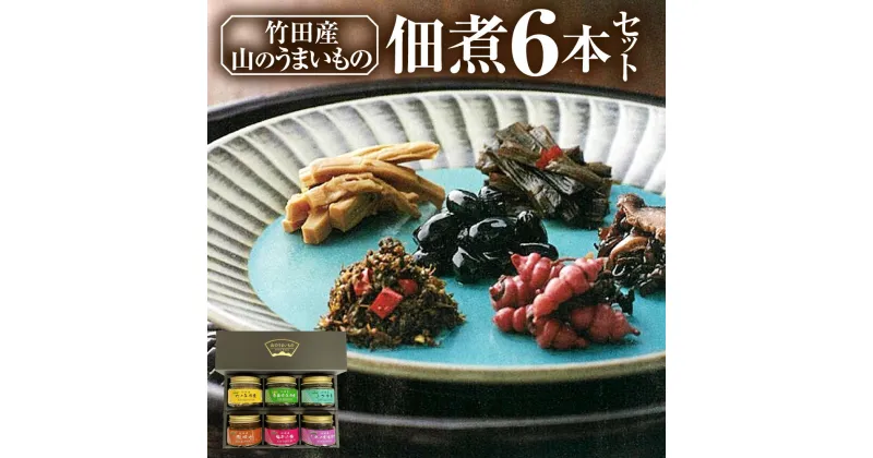 【ふるさと納税】【竹田産】 山のうまいもの 佃煮 6本セット 詰め合わせ 保存料不使用 山菜 無添加 手作り つくだ煮 おかず 惣菜 そうざい おうちごはん ごはん 九州産 国産 大分県 送料無料