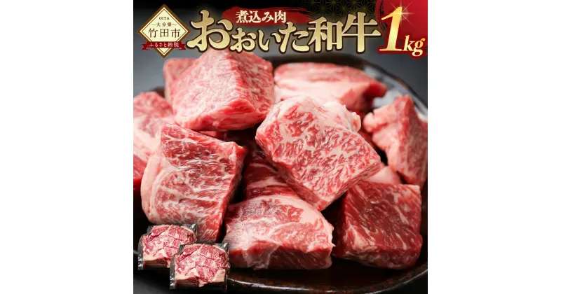 【ふるさと納税】おおいた和牛煮込み肉 500g×2パック 合計1kg おおいた和牛 和牛 黒毛和牛 煮込み肉 九州産 カレー シチュー 煮込み用 赤身 牛肉 国産 大分県産 冷凍 送料無料