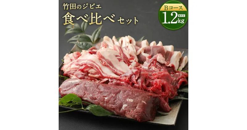 【ふるさと納税】竹田のジビエ 食べ比べ 猪肉 鹿肉 4種 セット Bコース 合計1.2kg レシピ付き イノシシ シカ 4種類 ジビエ お肉 ロース 肩・モモ しゃぶしゃぶ肉 ブロック 冷凍 精肉 食品 セット 詰め合わせ 冷凍 竹田市 九州 国産 送料無料