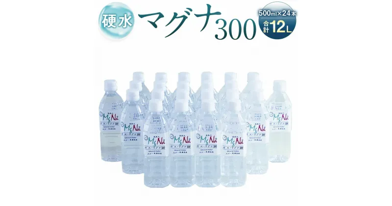 【ふるさと納税】 硬水 ミネラルウォーター マグナ 300 500ml 24本セット 合計12L 硬度300 ph8.6 硬水 ミネラルウォーター 弱アルカリ 温泉水 国産 長湯温泉 飲料水 水 竹田市 大分県 九州 送料無料