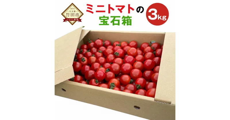 【ふるさと納税】まごころミニトマトの宝石箱 3kg 150玉前後 ミニトマト とまと 野菜 大分県竹田市荻町産 九州産 国産 新鮮 送料無料【2024年7月上旬から11月下旬まで発送予定】