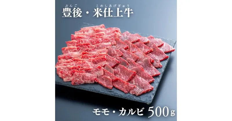 【ふるさと納税】豊後 ・ 米仕上牛 もも カルビ 焼肉 食べ比べ 500g BBQ 牛肉