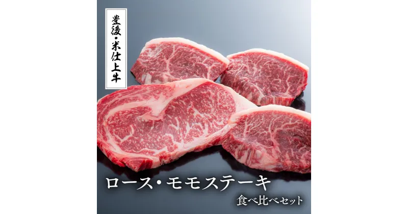 【ふるさと納税】豊後・米仕上牛 ステーキ 食べ比べ 600g 牛肉 肉 もも モモ ロース ブランド牛