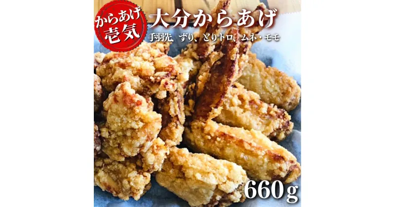 【ふるさと納税】【からあげ壱気】 大分 からあげ 660g モモ とりトロ ムネ ずり 手羽先 九州 グルメ 唐揚げ から揚げ