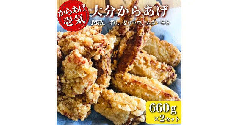 【ふるさと納税】【からあげ壱気】 大分 からあげ 660g × 2セット モモ とりトロ ムネ ずり 手羽先 九州 グルメ 唐揚げ から揚げ