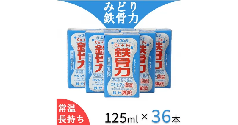 【ふるさと納税】LL鉄骨力 125ml×36本（飲みきりサイズ）＜108-043_5＞