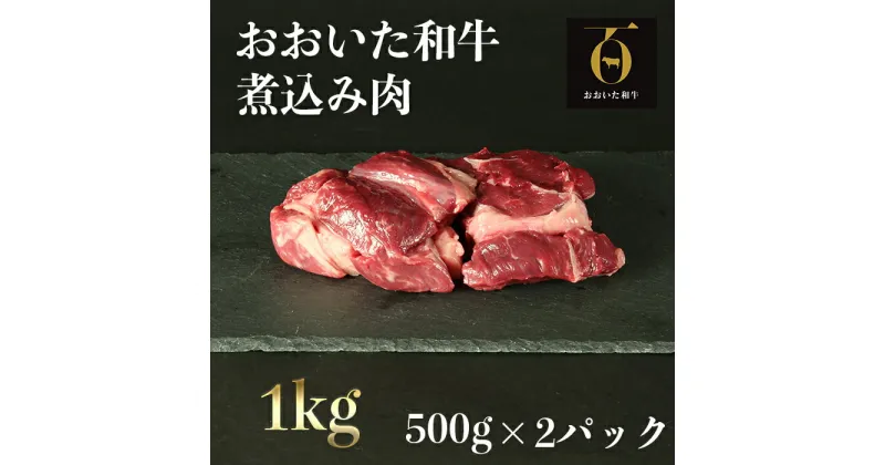 【ふるさと納税】おおいた和牛の煮込み肉1kg（500g×2p） ※真空パック 【匠牧場】＜102-005_6＞